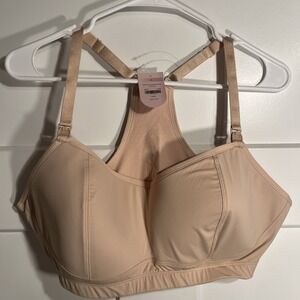 NWT Gratlin Women's Sports Nursing Bra‎ Beige Size XL